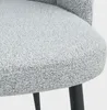 HOMLA Krzesło LUXE Szare 49x55x85 cm Podgląd zdjęcia produktu 4