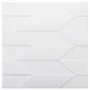 A close-up, full-frame shot of a white 3D wall panel with a geometric chevron pattern. Produktbild-Vorschau