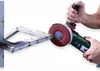 A person is using an angle grinder to grind a metal object. Voir les images du produit