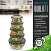 Set di ciotole per insalata in vetro, 5 pezzi, con Anteprima dell’immagine prodotto 5