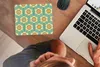 MuchoWow® Mauspad Mousepad Sonnenblume - Muster - Zahnräder Produktbild-Vorschau 3