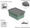 Stapelbox DIN A4, 13 l COMPACT, Farbe:Grün Produktbild-Vorschau 7