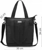 Zagatto Torebka Shopper Poliester Czarna ZG838 Podgląd zdjęcia produktu 4