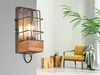1-flammige Industrial Gitter Wandleuchte mit Holz für Produktbild-Vorschau 1