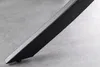 A close-up shot of a black metal table leg on a gray surface. Produktbild-Vorschau