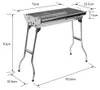 Holzkohlegrill Edelstahl Gartengrill mit Klappbeinen Produktbild-Vorschau 7