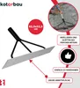 A concrete spreader tool is shown with descriptive text and icons. Produktbild-Vorschau