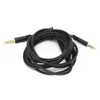 A coiled black audio cable with gold-plated 3.5mm connectors on a white background. Anteprima dell’immagine prodotto