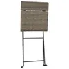 vidaXL Bistrostühle 8 Stk. Klappbar Grau Poly Rattan und Produktbild-Vorschau 6