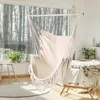 (Bílá) Houpací síť se střapci, relaxační závěsné křeslo, Náhled obrázku produktu 6