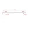 A diagram showing the dimensions of a stainless steel handrail. Produktbild-Vorschau