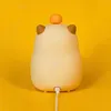 Capybara Réveil Veilleuse de bureau Minuteur Snooze LED USB Voir les images du produit 6