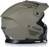 A rear view of a sand-colored modular helmet. Náhled obrázku produktu