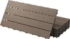 A stack of interlocking WPC decking tiles, some laid out flat and others stacked vertically. Podgląd zdjęcia produktu