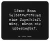 Mr. & Mrs. Panda Mauspad Spruch Löwe Superkraft - Schwarz - Produktbild-Vorschau 1