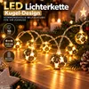 LED Lichterkette 10LED Weihnachten Warmweiß Gold Tischdeko Produktbild-Vorschau 6