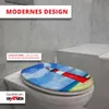 Grafner WC Sitz aus MDF stabile Qualität Blue Whirl mit Produktbild-Vorschau 8