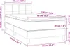 vidaXL Boxspringbett mit Matratze Taupe 90x190 cm Stoff Produktbild-Vorschau 6