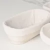 2er Set Leinentuch Brot Backen Gärkorb Bäckerleinen 25cm Produktbild-Vorschau 5