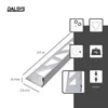 Dalsys Fliesenschiene Fliesenprofil Edelstahl L-Profil Produktbild-Vorschau 2