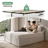 Bett mit Bettkasten 140x200 cm Metalllattenrost aufklappbar Produktbild-Vorschau 5