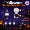 6 Stück Halloween Solarleuchten Geist, LED Garten Produktbild-Vorschau 5