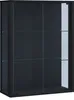 VCM my home Udina Vitrine schwarz 2 Fachböden Podgląd zdjęcia produktu 5