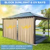 Outdoor Vorhang Wetterfest mit Klett-Schlaufen, B254xH213cm Produktbild-Vorschau 3
