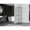 Mexen Kioto L Duschwand Walk-in 70 x 200 cm, schwarzes Produktbild-Vorschau 2