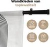 MuchoWow® Wandteppich Wandbehang Abstrakt - Schwarz - Weiß Produktbild-Vorschau 3