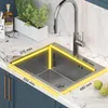 QUADRON Spülbecken 1-Becken Spüle | Größe: 55 x 48 x 20 cm Produktbild-Vorschau 8