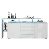 okwish Sideboard mit 4 Glasböden und 2 Tür und LED-Leuchten Produktbild-Vorschau 9