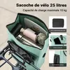 Wiltec Sacoche sac à dos étanche pour porte-bagages menthe Voir les images du produit 4