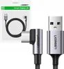 A product package for a UGREEN USB-A to angled USB-C cable, with close-up shots of the cable connectors. Anteprima dell’immagine prodotto