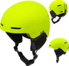 A collage of three images of a neon yellow ski helmet. Náhľad obrázku produktu