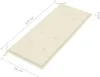vidaXL Banc de jardin pliable avec support 118 cm bambou Voir les images du produit 10
