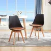 HJ_WeDoo Jeu de 8 chaises de salle à manger avec pied en Voir les images du produit 6
