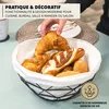 eluno Corbeille à fruits - corbeille à pain, en métal noir Voir les images du produit 5