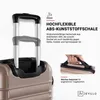 Devillo® Kofferset 4tlg. S-M-L-XL, Champagner - Trolley Produktbild-Vorschau 5