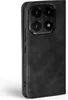 A close-up side view of a black flip-style phone case with a camera cutout. Produktbild-Vorschau
