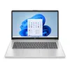 A silver HP laptop is shown from the front on a white background. Produktbild-Vorschau
