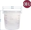 30 L Gärbehälter mit Skala + Gärröhrchen + Hahn Gäreimer  Produktbild-Vorschau 3
