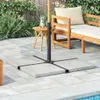 vidaXL Parasolová záťažová doska Granite 25 kg Square Grey Náhľad obrázku produktu 1