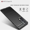 Techsuit Carbon Silicone Back Cover Hülle für Motorola Edge Produktbild-Vorschau 5