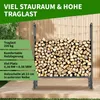 TTL GARDEN Kaminholzregal S 100x36x116cm Schwarz mit Produktbild-Vorschau 6