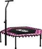 Aga FITNESS Trampolína 130 cm Ružová + držadlo Náhľad obrázku produktu 1