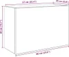 Kúpeľňová nástenná skrinka 60x25x40 cm kompozitné drevo Náhľad obrázku produktu 11