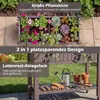 COSTWAY Potager surélevé avec roulettes, bac à fleurs Voir les images du produit 5