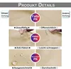 Collage of images showing features of a beige curtain. Podgląd zdjęcia produktu