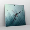 Wanduhr - Quadrat - Glasuhr - Abstraktion modern - 30x30cm Produktbild-Vorschau 4